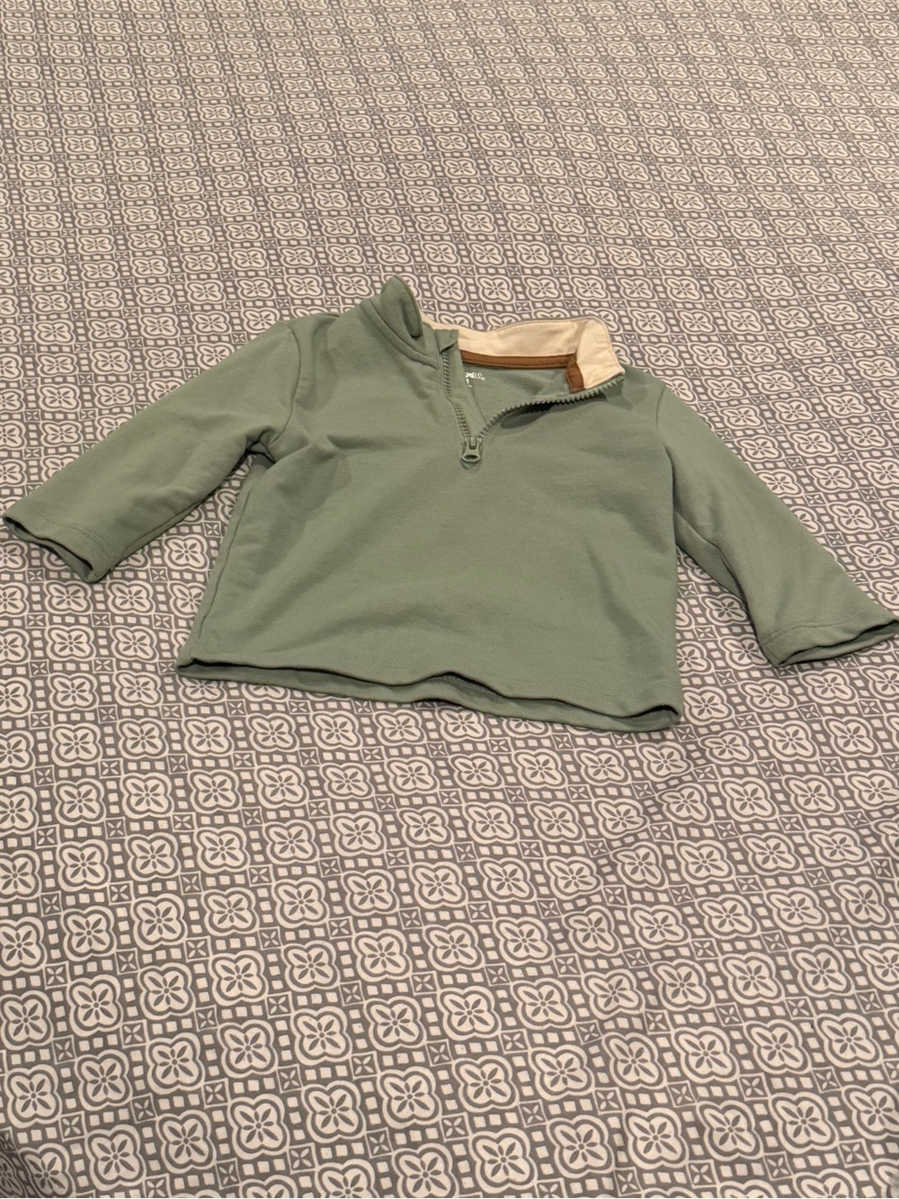 Garanimals Sage Green Quarter-Zip Pullover